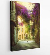 Art beautiful old town of Provence - Modern Art Canvas -Vertical -  217830052 - 115*75 Vertical