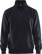 Blaklader 3365 Werksweater 1/2 Rits Zwart - Maat L