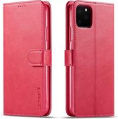 LC.IMEEKE Wallet / portemonnee hoesje voor iPhone 11 pro - fuchsia / roze