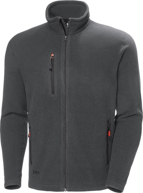 Foto: Helly hansen oxford light fleece jacket 72097 mannen donkergrijs xxl