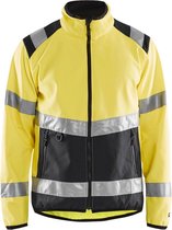 Blåkläder 4877-2516 Softshell jack High Vis Geel/Zwart maat XXL