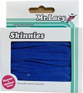 Mr. Lacy schoenveters Skinnies-Plat- Royal-Bleu 120cm lang 6mm breed High Quality