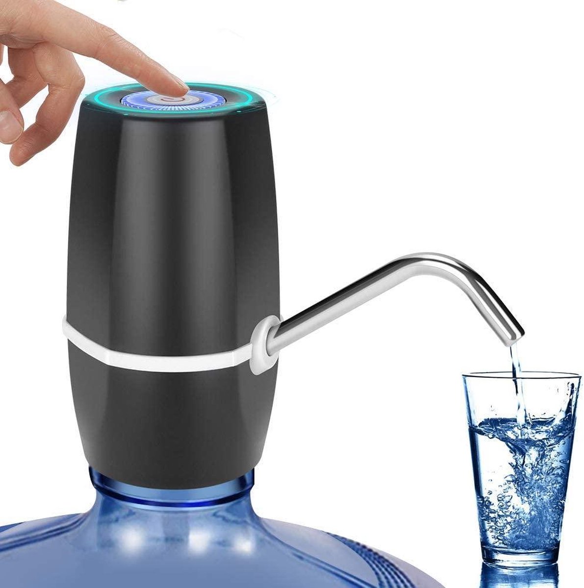 Pompe à bouteille d'eau, pompe à eau potable automatique de chargement USB  de 5 gallons, pichets universels de 2 à 5 gallons Distributeur de bouteille  d'eau électrique portable pour bureau, camping 