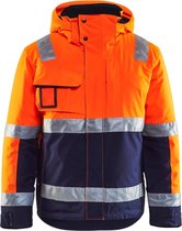 Blåkläder 4870-1987 Winterjas High Vis Oranje/Marineblauw maat 4XL