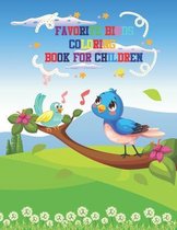 Favorite Birds Coloring Book for Children