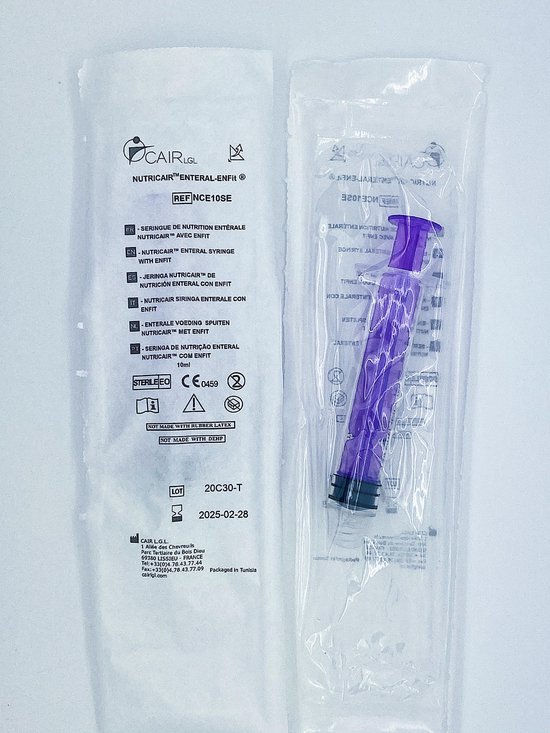 Nutricair Voedingsspuit ENFIT 10ml - Steriel Verpakt 25 stuks van Nutricair — afbeelding 3