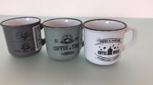 Kleine koffie mokken - 3 stuks