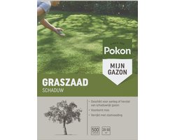Pokon Graszaad Schaduw - 500gr - Gazonzaad - Geschikt voor 20m² tot 30m² - Speciaal voor een schaduwrijk gazon