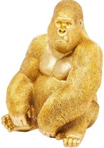 Staande Decoratie figuur Monkey Gorilla Side XL Goud 76cm