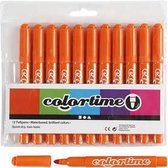 Colortime stift, lijndikte: 5 mm, oranje, 12stuks