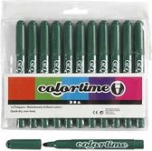 Colortime stift, lijndikte: 5 mm, groen, 12stuks
