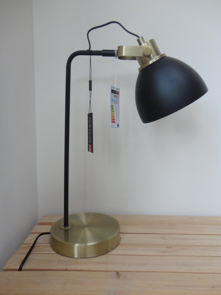 brushed metal desk lamp