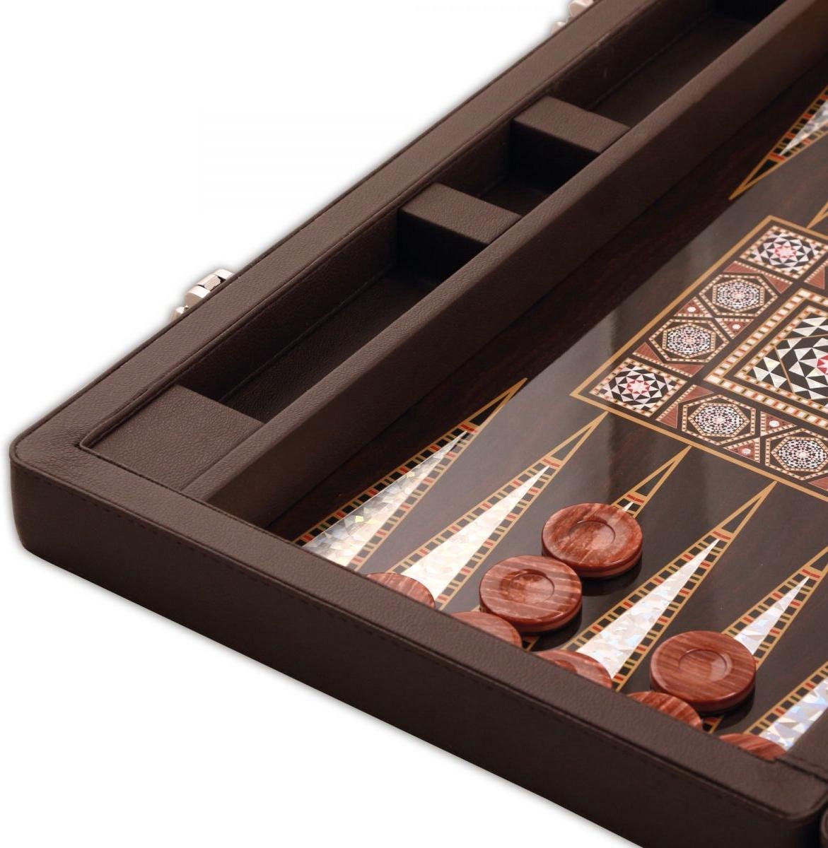 Aanstellen genade afwijzing Backgammon koffer - Tavla - Luxe backgammon set - 45,5 x 29 x 8 cm | Games  | bol.com