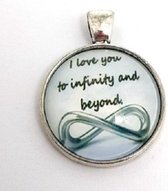 Ketting hanger love you infinity.