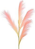 Viv! Home Luxuries Decoratietak gras - kunstbloem - roze creme - 120cm - topkwaliteit