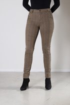 New Star Arkansas Broek Ruitmotief Kleur Taupe Maat 42