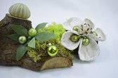 Kerststuk Green Nature: 100% natuurproduct: 38 x 15 x 11 cm