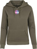 FitProWear Heavyweight Hoodie Dames Olijf - Maat XXL / 2XL - Trui Dames - Sweater - Hoodie - Trui Capuchon - Sporttrui - Olijf trui dames - Katoen/Polyester