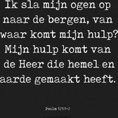 Wandbord - Collage deco - psalm 121 - Bijbel - Christelijk - Majestic Ally - 1 stuk