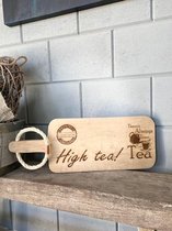 Creaties van Hier - Serveerplank - high tea - Eikenhout - 55 cm