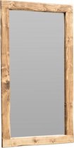 Moodadventures | Staande Spiegels | Spiegel Houten Lijst Walnoot | 150x80 | Lijstbreedte 9 cm.