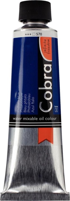 Cobra Artist Watervermengbare Olieverf 150mL 570 Phtaloblauw
