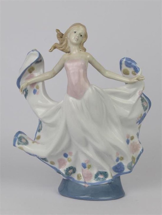 Klassieke danseres - Beeld - Porseleinen dame - 31 cm hoog