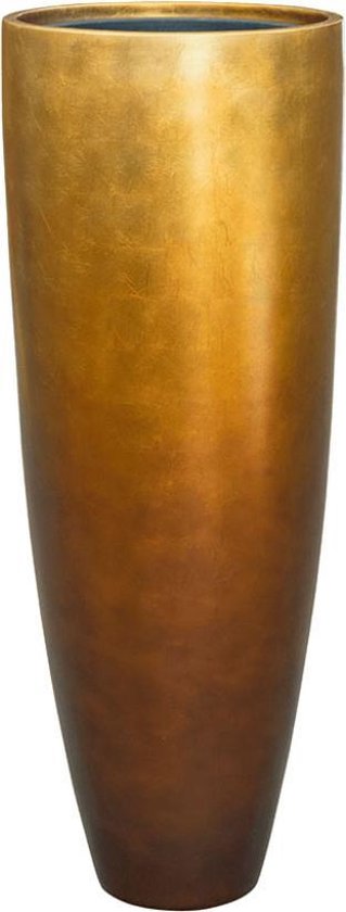 Maxim vaas honing goud 90cm hoog | Luxe hoge XL vazen metallic gouden  bronzen kleur |... | bol.com