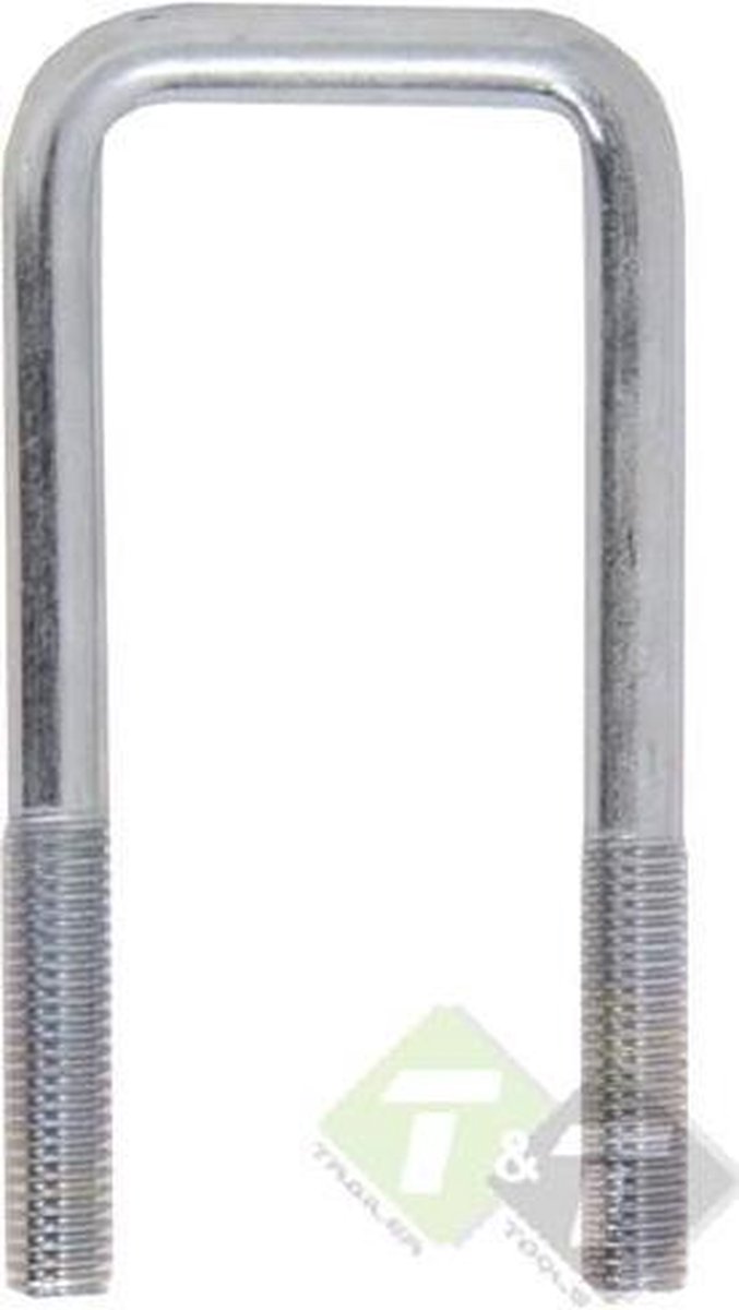 Trailer Parts U-bouten 53 x 70mm - beugel van verzinkt staal - M10 schroefdraad