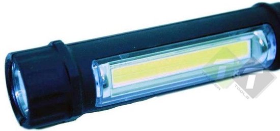 Led zaklamp, Looplamp, incl. 3 AAA batterijen, met magneet en broekclip