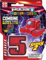 Emco Toys - PMO6899 - Pocket Morphers - Speelfiguur: voertuig verandert in het nummer 5 - Storm series 2