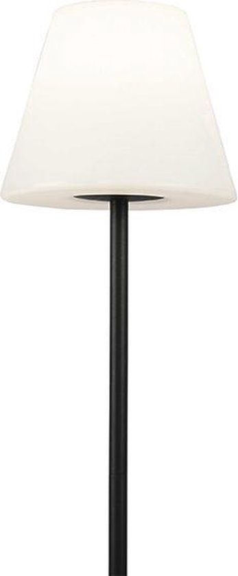 QAZQA virginia - Design Vloerlamp | Staande Lamp - 1 lichts - H 135 cm - Zwart - Buitenverlichting - QAZQA