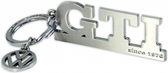 VW GTI Sleutelhanger met Bedel - Zilver