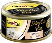 GimCat ShinyCat Filet - Kip - 24 x 70 gram