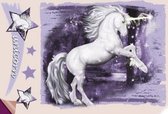 Eenhoorn Unicorn Strijk Applicatie 27.8 cm / 18.3 cm / Paars Lila