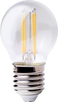 Leddy's - LED Lampen Kogel - Plasticvrij - 4W - Dimbaar - E27 Grote Fitting - 2700K Warm wit