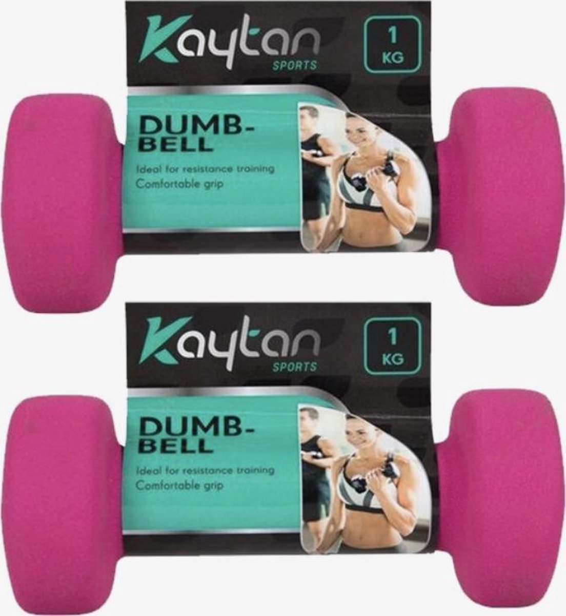 Zachte Dumbbells Pink | Dumbbell set | 2x 1kg | Dumbells 1 kilogram | Roze | Arm Oefeningen | Thuis Gym