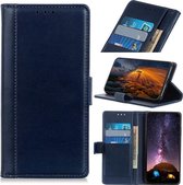 Nokia 2.4 hoesje - Luxe wallet bookcase - Donkerblauw - GSM Hoesje - Telefoonhoesje Geschikt Voor: Nokia 2.4