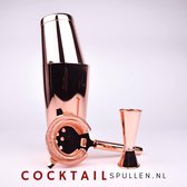 Professionele Cocktail Set - Koper- Cocktailshaker - Hawtorne Strainer - Maatbeker