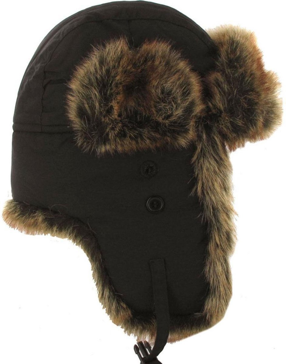 Heavyoff Unisex Pilotenmuts Kunstbont Wintermuts met Oorkleppen Warme