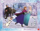 Dino frame puzzel Frozen Schaatsen 40pcs