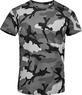 SOLS Heren Camo T-Shirt met korte mouwen (Grijze Camo)