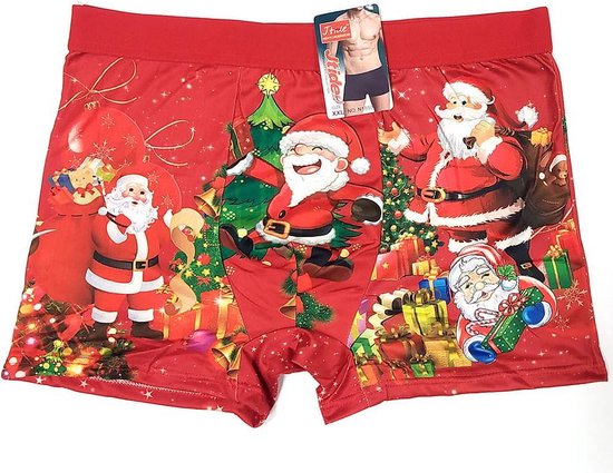 Boxer de Noël sous-vêtements homme boxer homme rouge taille XL / XXL