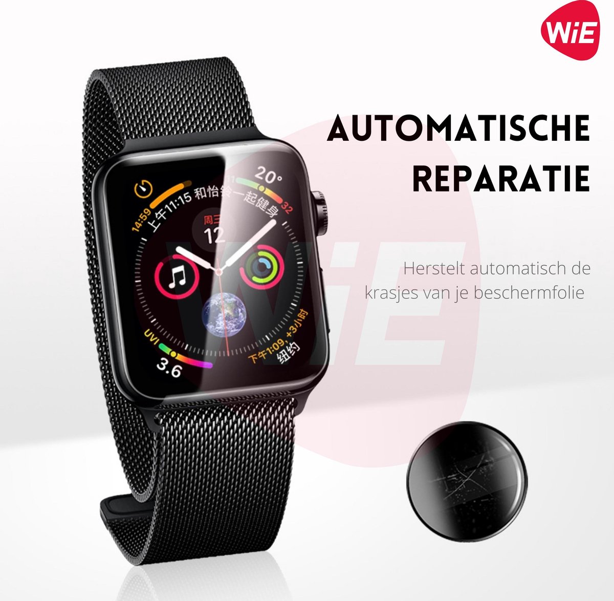 2x Stuks Apple iWatch 4/5/6/SE (40 mm) Hydrogel Bescherm Folie - Glasfolie  Bescherming | bol.com