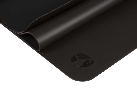 Ecoyogi PRO GRIP Yogamat Extra lang (214 x 68 x 0,42 cm) - Antraciet - 100% Natuurrubber en Vochtabsorberende PU Top Laag - Geweldige veerkracht - Onder alle omstandigheden een stevige grip - Geschikt voor Hot, Bikram, Vinyasa, Flow en Ayenger Yoga van Ecoyogi — afbeelding 4