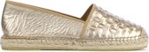 Fred de la Bretoniere Vrouwen Leren   Espadrilles / Damesschoenen   -  152010151 - Goud - maat 37