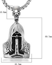 Ketting Skull Hoog Kwaliteit / Ketting / Spiegelhanger auto / Autospiegel hanger