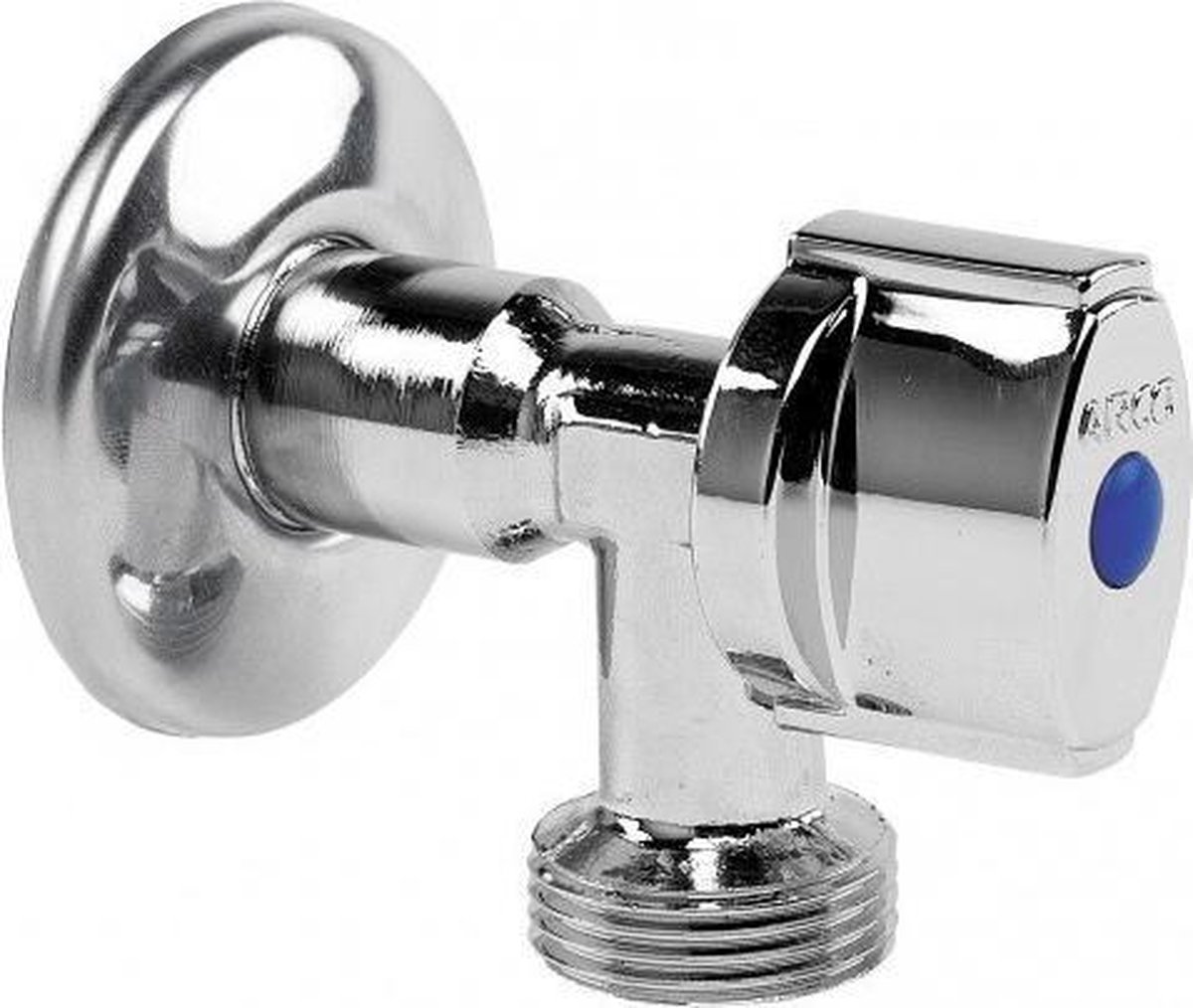 Arco hoekstopkogelkraan 1/4 toer 1/2" x 3/4" met terugslagklep Belgaqua