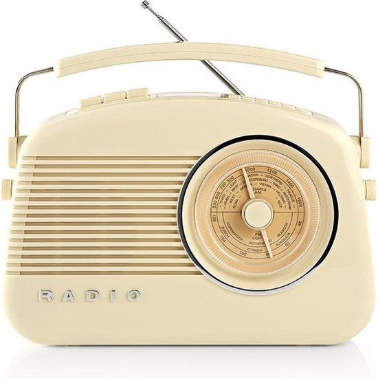 Radio Nedis DAB+ radio / beige Retro