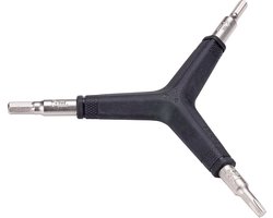 BBB Cycling Torx- En Inbussleutelset Fiets ComboStar - Fietsgereedschap Werkplaats Gereedschap - T25/4mm/5mm - Zwart - BTL-28C